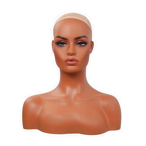 L7 MANNEQUIN European American Model Head Display Props Mannequin Head with Shoulders Bust