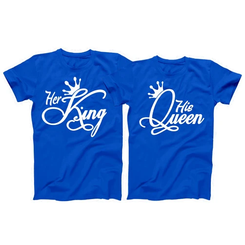 Abdcc Her King, His Queen, King and Queen, Couples, Matching Shirts, T-Shirt Tee