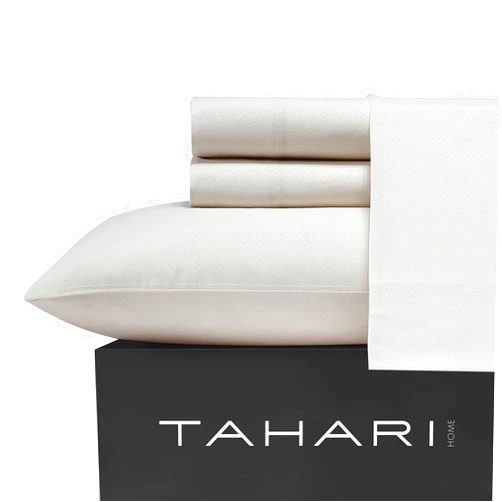 Tahari Home - Sheets, Soft Bedding Set with Matching Pillowcases, Dorm Room Essentials, Wrinkle Resistant Room Decor (Vines Birch Beige, Queen)