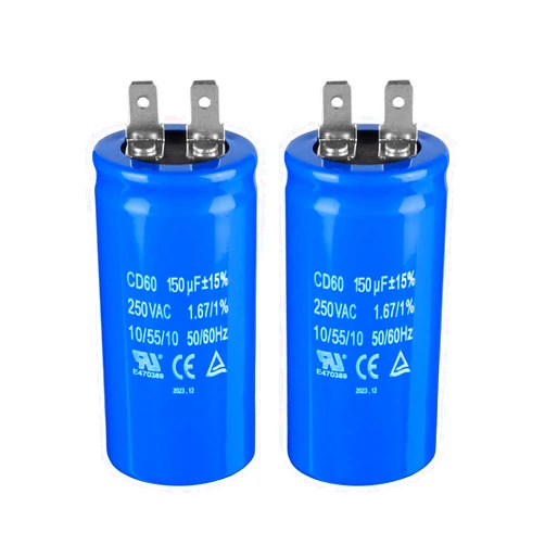 ZOWZEA 150uF/MFD CD60 Motor Start Capacitor 250VAC 50/60Hz for Electric Motor Starting 2 Pack