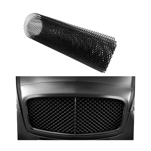 Sylvil Car Grill Mesh, Heavy Duty Aluminum Alloy Grille Insert Bumper with Rhombic Hole, 40