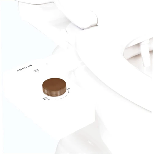 TUSHY Classic 3.0 Bidet Toilet Seat Attachment - A Non-Electric Self Cleaning Water Sprayer with Adjustable Water Pressure Nozzle, Angle Control & Easy Home Installation, (White/Bronze)