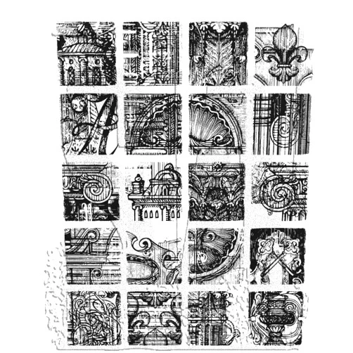 Stampers Anonymous Tim Holtz Cling Rubber Stamps Creative Blocks CMS464 Stamper Anonymous