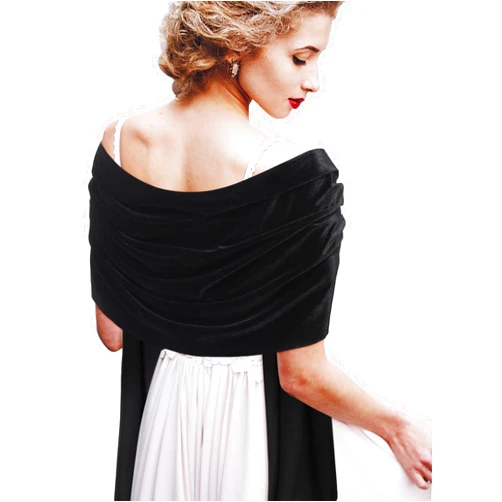 Geyoga Women Velvet Scarfs Shawls and Wraps for Evening Dresses Wedding Shawl Wraps Bridal Scarve