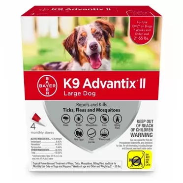 K9 advantix 4 Month Red (for Dogs 2155lbs)