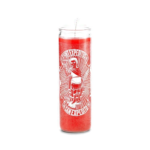 The Original Candle Company Saint Expedito 7 Day Saint Candle for Good Luck Gambling, Spiritual Healing Spell-Casting Witchcraft Wishing Manifestation Magical Positive Energy Protection Blessing Ritual Wish Candles