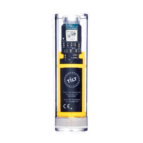 Tilt Wireless Yellow Hydrometer and Thermometer: Patented Brewing Technology for Precision Monitoring & Control for Fermentation of Beer, Wine, Cider, Mead & More