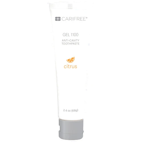 CariFree Gel 1100, Citrus Flavored, Anti-Cavity Fluoride Toothpaste with Nano Hydroxyapatite for pH Neutralization, Cavity Prevention & Enamel Protection, Dentist Recommended, Made in The U.S.A.
