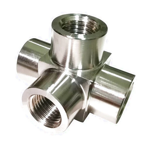 Yoebor Metalwork 304 Stainless Steel 4 Way Tee Elbow Fitting, 1/4