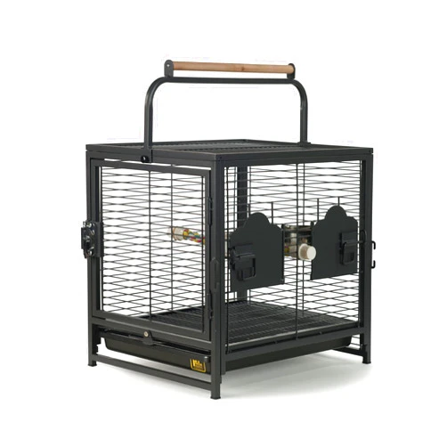 Prevue Pet Products Travel Carrier for Birds, Black 18.8