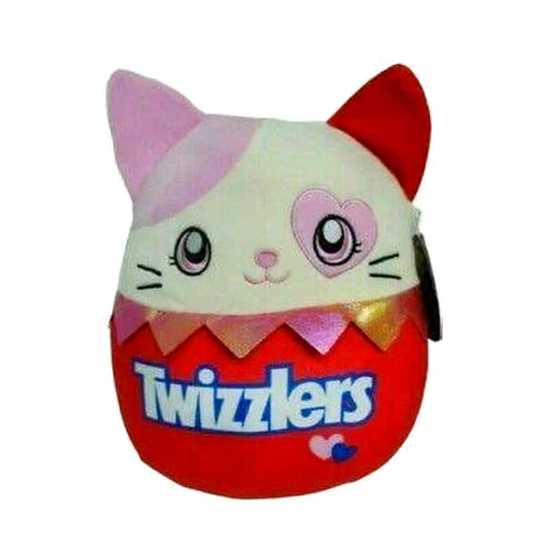 Squishmallows Official Kellytoy Valentines Squad Squishy Soft Plush Toy Animal (10 Inch, Karina Cat (Candy Scented))