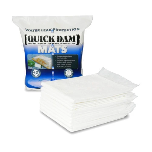 Quick Dam WUM-10 Super Absorbent Mats, White