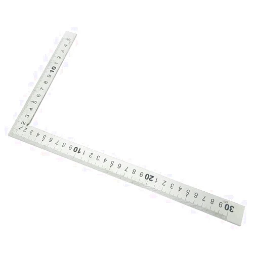 Heyiarbeit 150mmx300mm Stainless Steel Framing Square Right Angle Ruler Thicken Try Square Ruler Tools for Carpenter Engineer 1Pcs