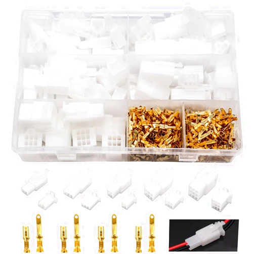 Seamaka 432pcs Automotive Electrical Wire Connectors Kit 2.8mm 2 3 4 6 9 Pin Automotive Electrical Wire Male Female Socket Plug and Pin Header Crimp Wire Terminals Connector Assortment Kit O-P-029-kit