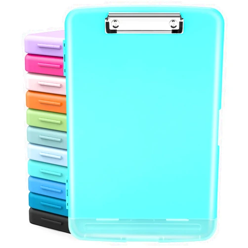 Sooez Clipboards with Storage, High Capacity Clip Boards 8.5x11 with Storage, Heavy Duty Nursing Clipboard Folder, Plastic Clipboard with Pen Holder for Women Teachers Work, School & Office Supplies
