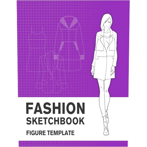 Lance Derrick Fashion Sketchbook Figure Template: Easily Sketch Your Fashion Design with 200+ Large Figure Template and Record Your Ideas with the Blank Graph Paper (Fashion Croquis)
