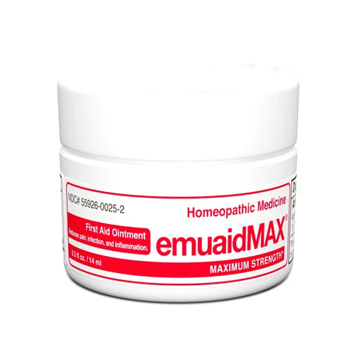 emuaid EMUAIDMAX Ointment 0.5oz - Eczema Cream. Maximum Strength Treatment. Use Max Strength for Athletes Foot, Psoriasis, Jock Itch, Anti Itch, Rash and Skin Yeast Infection.