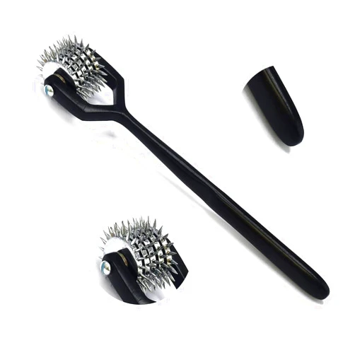 WellnessD'Light Wartenberg Neuro Pinwheel Stainless Steel 5 Head Diagnostic Instrument Pin Wheel - Black Coated by WDL