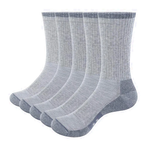 YUEDGE Women's Cushioned Sports Hiking Socks For Women, Moisture Wicking Cotton Casual Work Boot Athletic Crew Socks, 5 Pairs