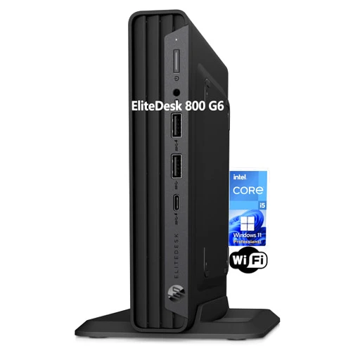 HP EliteDesk 800 G6 Mini Desktop Business Computer, Core i5-10500T Processor, 16GB RAM, 1TB PCIe SSD, RJ-45, Displayport, SUB KB & Mouse, Wi-Fi, BT, Windows 11 Pro (Renewed)