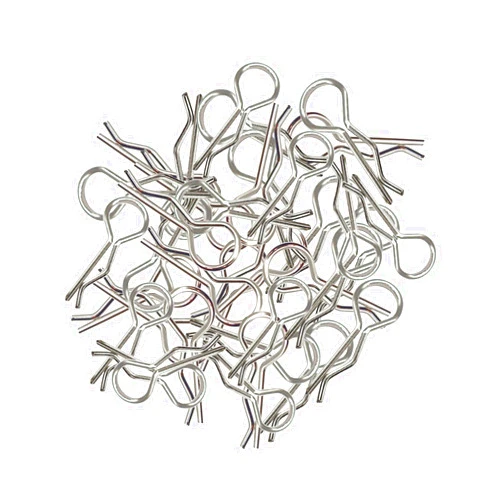 RC Lelut 100pcs Universal RC Body Clips Pins for All 1/8 1/10 1/12 Scale Traxxas Redcat HPI Himoto HSP Exceed RC Car Truck Crawler (Silver)