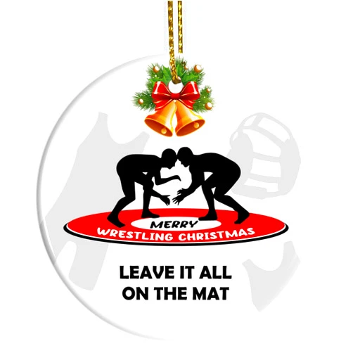 BEETHIS Wrestling Ornament Personalized Wrestling Christmas Ornaments 2024 Boy Wrestler Ornament for Christmas Tree, Wrestlers Gifts, Wrestling Coach Gift, Highschool Wrestling, Gifts for Wrestler