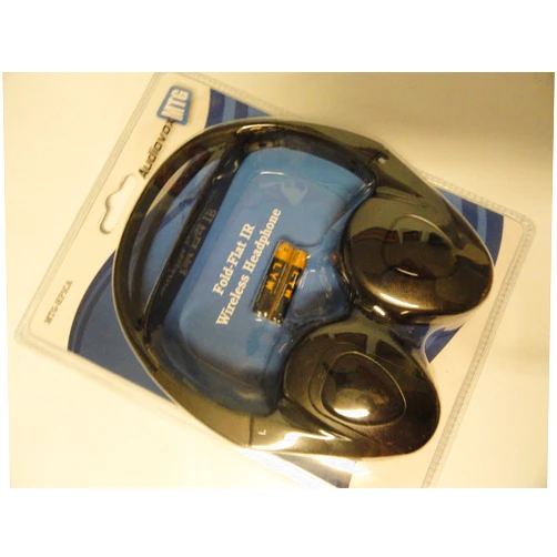 Audiovox Single Channel Wireless Fold-Flat Headphones with Batteries