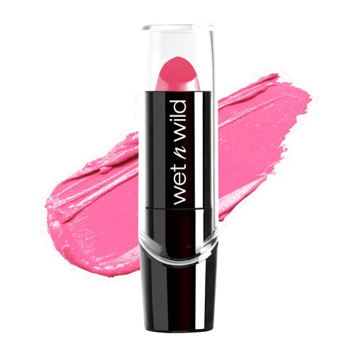 wet n wild Silk Finish Lipstick, Hydrating Rich Buildable Lip Color, Formulated with Vitamins A,E, & Macadamia for Ultimate Hydration, Cruelty-Free & Vegan - Pink Ice