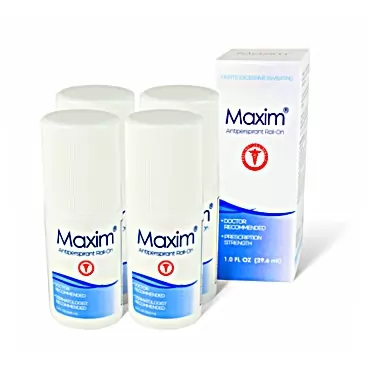 Maxim (4-Pack) Clinical Strength Antiperspirant & Deodorant for Women and Men | Treat Hyperhidrosis and Excessive Sweating | Up to 7 Days Protection Original 4-Pack