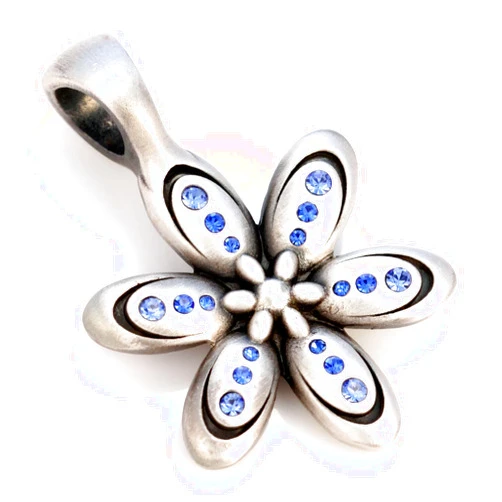 BICO 'Bulb' Flower Pendant with Crystals (CR49)