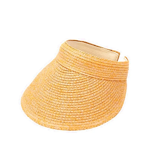 MapleLeaf Handmade Straw Sun Visor for Women, The Island Visor, Summer Straw Hat Natural