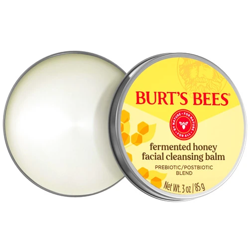 Burt's Bees Fermented Honey Facial Cleansing Balm, With Prebiotic and Postbiotic Blend, Contains Fermented Honey and Green Tea, Natural Origin Skin Care, 1 Tin, 3 oz.