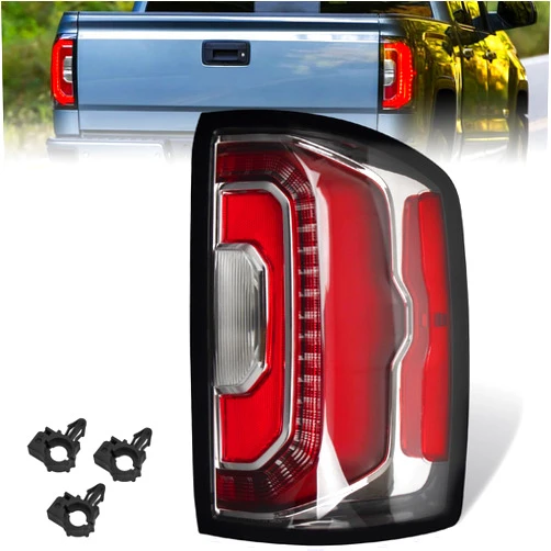 CNYGO LED Tail Light Assembly Compatible with 2016 2017 2018 GMC Sierra 1500/GMC Sierra 1500 Denali Rear Lamp Brake Taillights Replacement 84233588 84365931 GM2801295 (Right Passenger Side)