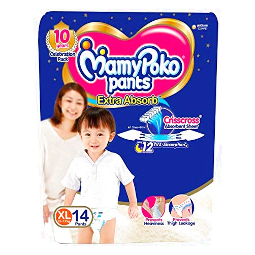 MamyPoko Extra Absorb Xtra Large (12-17kg), 14 pcs Pouch