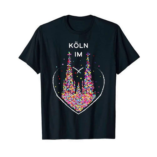 Kölner Karneval Fasching Konfetti Kostümersatz Cologne in the Heart of Cologne Cathedral Carnival Fan Carnival T-Shirt