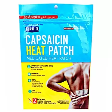 Coralite Capsaicin Patch –Pain Relieving Patch for Muscle Pain Relief, Back Pain, Muscle Soreness and Joint Pain for Larger Areas, 2 Patches Per Pack (24 Pack)