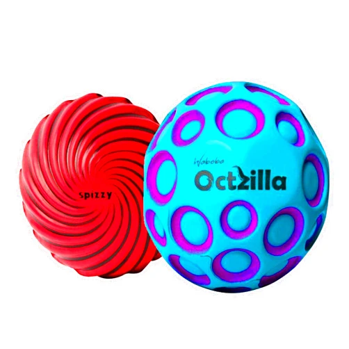 Waboba Octzilla & Waboba Spizzy Outdoor Bouncing Balls 2 Pack Set | Includes 2 Kids Outdoor Bouncy Balls | Great Toys for Outdoor Games | Balls for Kids