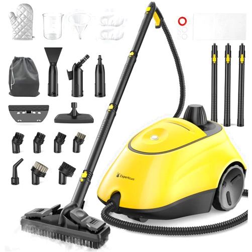 Expertcun Heavy Duty Steam Cleaner, 1500W High-Temperature Mop with 26 Accessories, 1.4L Portable Tank, Chemical-Free Cleaning for Floors, Tiles, Cars & More, Child Lock for Safety, Easy Operation