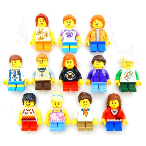 Booster Bricks 5 New Lego Random Kid Minifigures - Children, Boys, Girls Minifigs