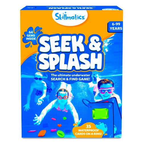 Skillmatics Seek & Splash Diving Gem Toys - Underwater Search and Find Game, Perfect for Swimming Pool & Summer Fun for Kids, Gifts for Boys & Girls Ages 6, 7, 8, 9 & Up