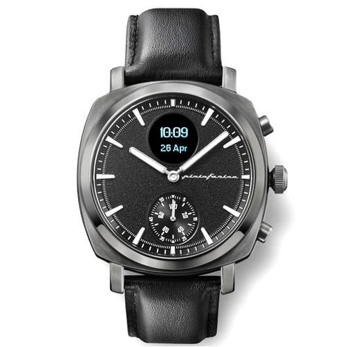 pininfarina Senso Hybrid Smartwatch - an Analogue Watch with Digital Display, Tracks Heart Rate, Steps, Calories, Sleep, Fitness - Compass & Connected GPS Tracking
