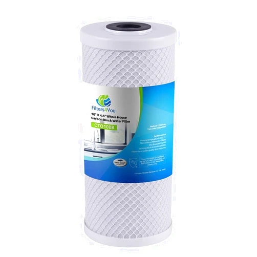 CFS – 1 Pack High Flow Carbon Block Water Filter Cartridge Compatible with HDX HDX4CF4 Models – Remove Bad Taste and Odor – Whole House Replacement Filter Cartridge – 10