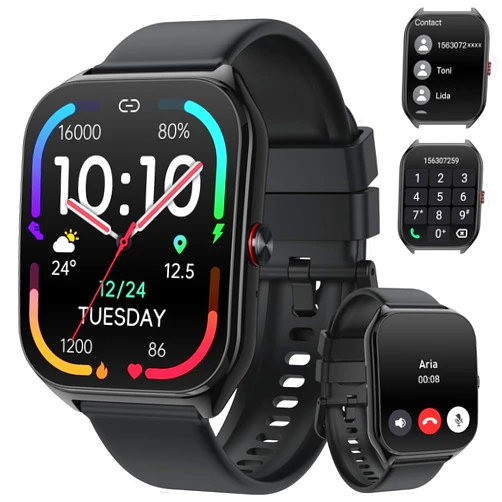 Fempoin AI Smart Watch for Men Women with ChatGPT, 1000mAh Fitness Tracker 60-Day Standby Time, 1.96