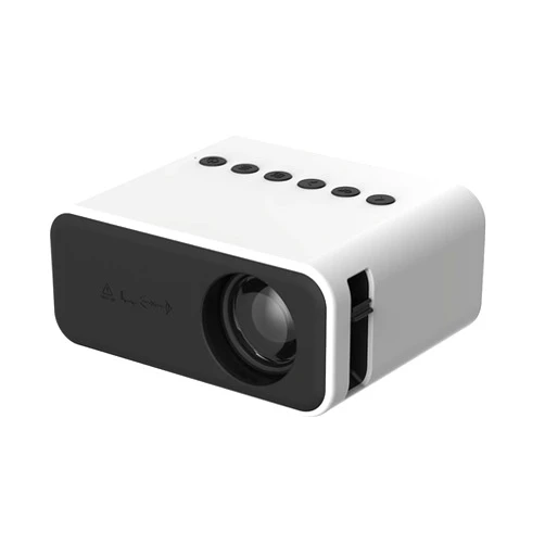 ASDNN 100 Inch Portable Outdoor Camping Home Theater,Compatible with Android iOS,5s Boot with Rich Colors,Mini Micro LED Projector,Home Projector (White)