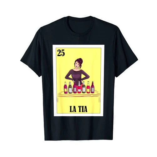 Funny Mexican Designs for Family Funny Mexican Design for Aunt - La Tia T-Shirt