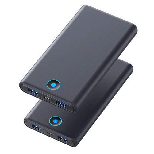 FOCHEW Portable Charger, 2-Pack 20000mAh Power Bank Ultra Slim Fast Charging External Battery Pack with Dual USB Outputs Compatible with iPhone 16/16 Pro/15 /14/13/12/X, Samsung S24/S23, Android Phone etc