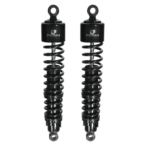 Progressive Suspension Dual Shocks 413 Series For Harley Davidson 1979 -2009 - Pair - 15 Inch - Blac 413-4039B