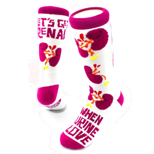 I Heart Guts Kidney Socks – When Urine Love + Let’s Get Renal – Funny Kidney Disease Gift, Dialysis Support, Transplant Recovery, CKD Awareness, Renal Health, Get Well Present for Patients & Friends