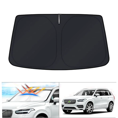 KUST Windshield Sun Shade for 2016-2024 Volvo XC90 Accessories Sunshade Window Sun Visor Protector Foldable Blocks UV Rays Keep Your Car Cooler