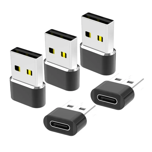 Lakeronelove USB to USB C Adapter 5 Pack,Type C Female to A Male Charger Converter for Apple Watch Ultra iWatch 8 7,iPhone 16 15 14 13 12 Pro Max Plus,Airpods,iPad 9 10 Air 5 Mini 6,Car,Samsung Galaxy S23 S24